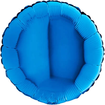 Sapphire Blue Round Shape Mylar Balloon Singapore